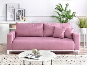 Wygodna Sofa Stockholm Z Funkcją Spania Różowa