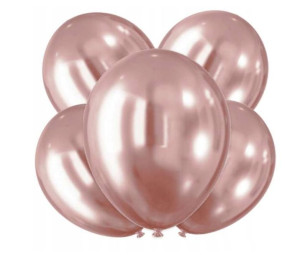 Balony Urodzinowe Na Imprezę Sylwestra Różowe X 15