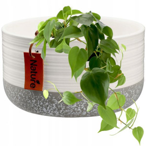 Kadax Doniczka Ceramiczna 17x9cm Osłonka Biała