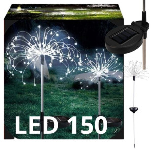 Lampa Solarna Fajerwerki Dekoracja Ogrodowa Zimne