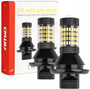 2w1 Światła Dzienne Led+kierunkowskazy Drl Py21w