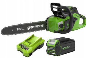 40V pilarka łańcuchowa aku Greenworks GD40CS18K4