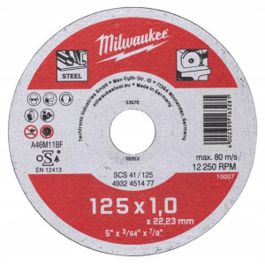 Tarcza do cięcia metalu Contractor 125 1 MILWAUKEE