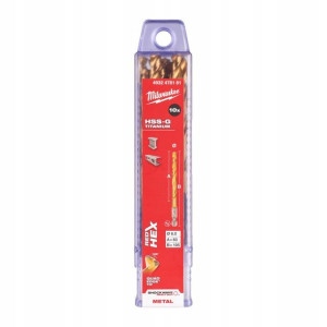 Wiertło do metalu HSS-G Tin 6mm 10 HEX MILWAUKEE