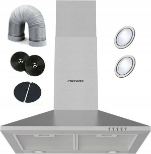Okap Kuchenny 60cm Kominowy +rura +komin Firegas