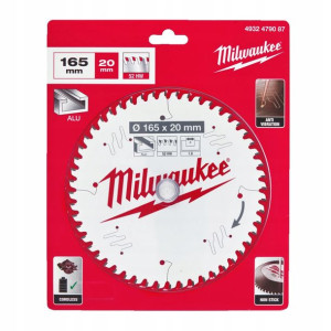 Tarcza do drewna zagłębiarki alu 165 20 Milwaukee