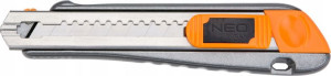 Nóż z ostrzem łamanym 18 mm metalowy korpus NEO