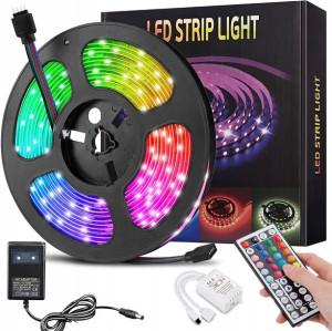 Taśma LED Pasek 5M Pilot Zasilacz RGB
