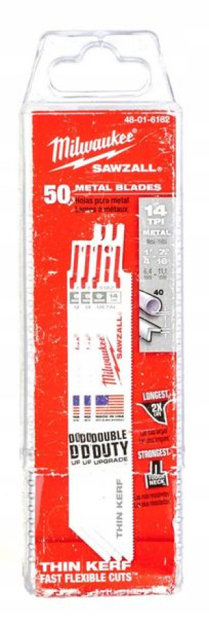 Brzeszczoty 150/1,8 mm Bimetal Co 50 szt MILWAUKEE