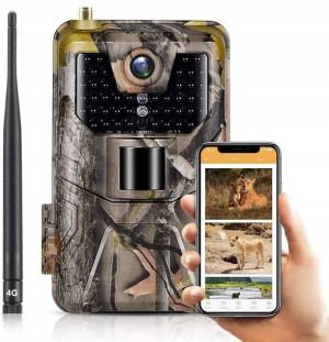 Fotopułapka LTE Kamera Leśna 4K 44IR MMS APLIKACJA