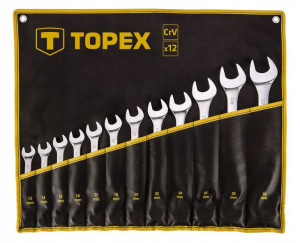 Klucze płasko-oczkowe 13-32mm 35D758 TOPEX