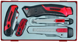 Zestaw noży z ostrzami wymiennymi Teng Tools 5szt