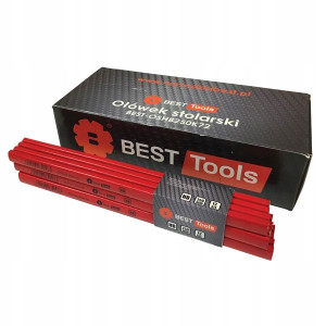 Ołówek Stolarski Hb 250mm Best Tools 72 Szt.