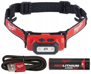 L4 HL-301 Aku latarka czołówka USB Milwaukee