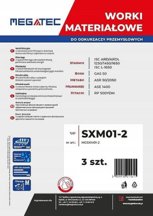 Worki materiałowe Megatec do Starmix 45-55 L 3 szt