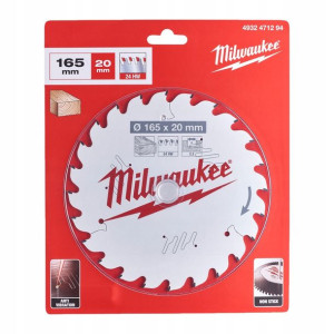 Tarcza widiowa do drewna 165 20 24z ATB Milwaukee