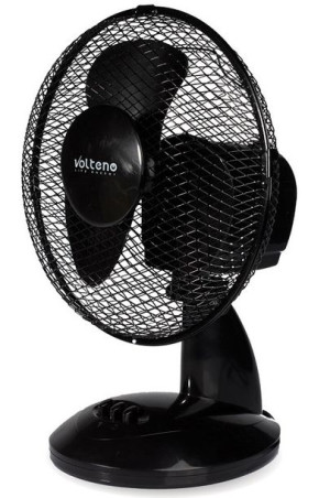 Wentylator biurkowy 23cm czarny VOLTENO