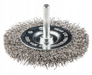 Szczotka druciana tarczowa 75 mm INOX GRAPHITE