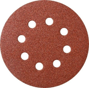 Krążek papier ścierny rzep z otworami 125mm 150 1