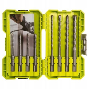 RAK08SDS2 Zestaw 8 wierteł do betonu SDS+ Ryobi