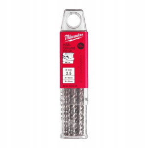 Długie wiertło do metalu 2,5 95mm 10szt MILWAUKEE