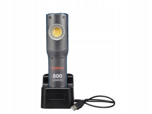 Aku latarka lampa warsztatowa LED 800lm Mareld