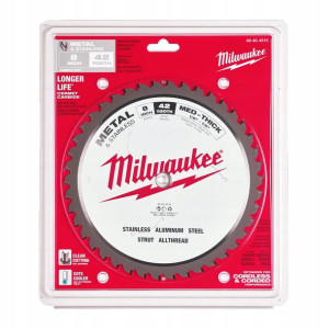 Piła tarczowa do metalu 203mm 42 zęby MILWAUKEE