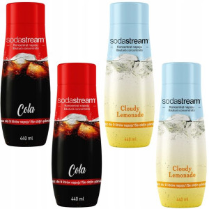 SODASTREAM Zestaw koncentrat 2xCola 2xLemoniada