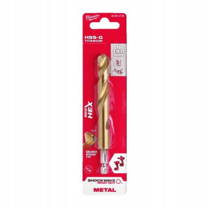 Wiertło do metalu HSS-G Tin 13mm 1/4 HEX MILWAUKEE