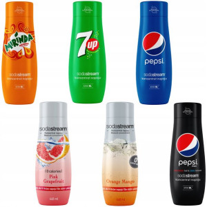 SODASTREAM Zestaw koncentrat syrop 6 smaków