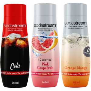 Sodastream Syropy Cola + Grapefruit + Orange-mango