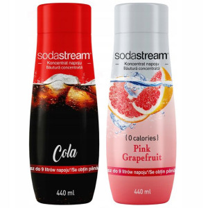 SODASTREAM Koncentrat zestaw COLA + GRAPEFRUIT