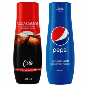 SODASTREAM Koncentrat zestaw COLA + PEPSI