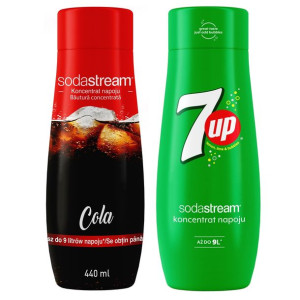 SODASTREAM Koncentrat zestaw o smaku COLA + 7UP