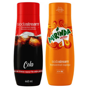 SODASTREAM Zestaw koncentratów COLA + MIRINDA