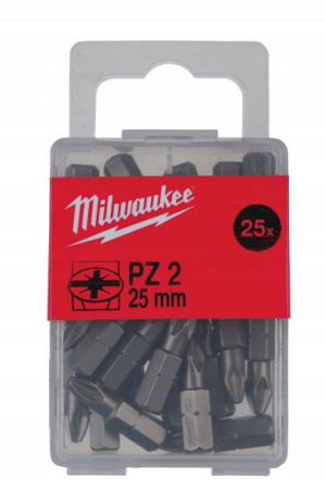 Bit Zestaw bitów PZ2 (25 szt.) dł. 25 mm MILWAUKEE