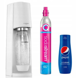 SODASTREAM Saturator TERRA biały + PEPSI