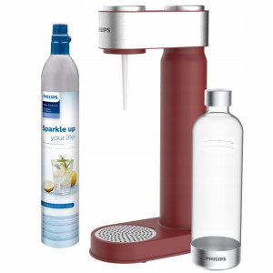 Saturator do wody z butlą CO2 PHILIPS czerwony