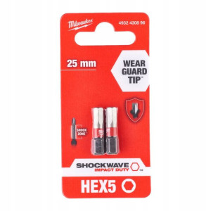 Bit Shockwave Hex 5 25mm-2szt. Milwaukee