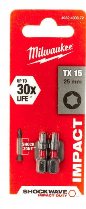 Bit Shockwave TX15 25mm 2szt Milwaukee