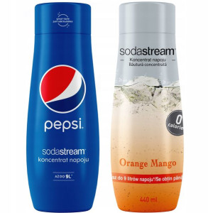 SODASTREAM Koncentraty PEPSI + POMARAŃCZA-MANGO
