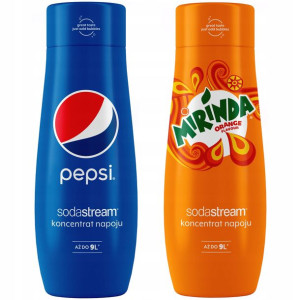 SODASTREAM Koncentrat zestaw PEPSI + MIRINDA