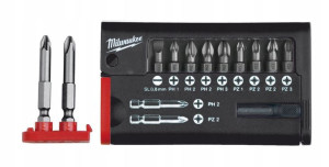Zestaw bitów 12 szt MILWAUKEE