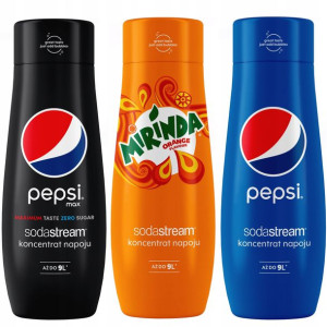 SODASTREAM Koncentraty PEPSI + PEPSI MAX + MIRINDA