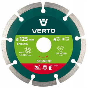Tarcza diamentowa do betonu 125 segmentowa VERTO