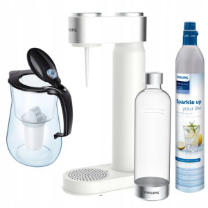 Saturator gazowanej wody PHILIPS + filtr do wody