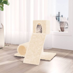 vidaXL Drapak dla kota z sizalowym słupkiem, kremowy, 59 cm