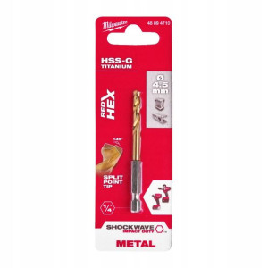 Wiertło do metalu HSS-G Tin 4,5 1/4 HEX MILWAUKEE