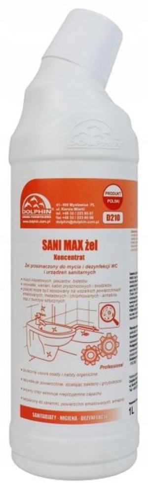 Dolphin Sani Max Gel Środek Do Dezynfekcji Wc 1l