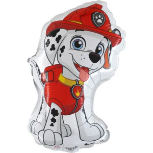 Balon Foliowy Marshall Psi Patrol Na Patyk Paw Patrol Dzieci Bajka 35 Cm